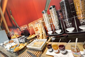 Daily buffet breakfast for a fee