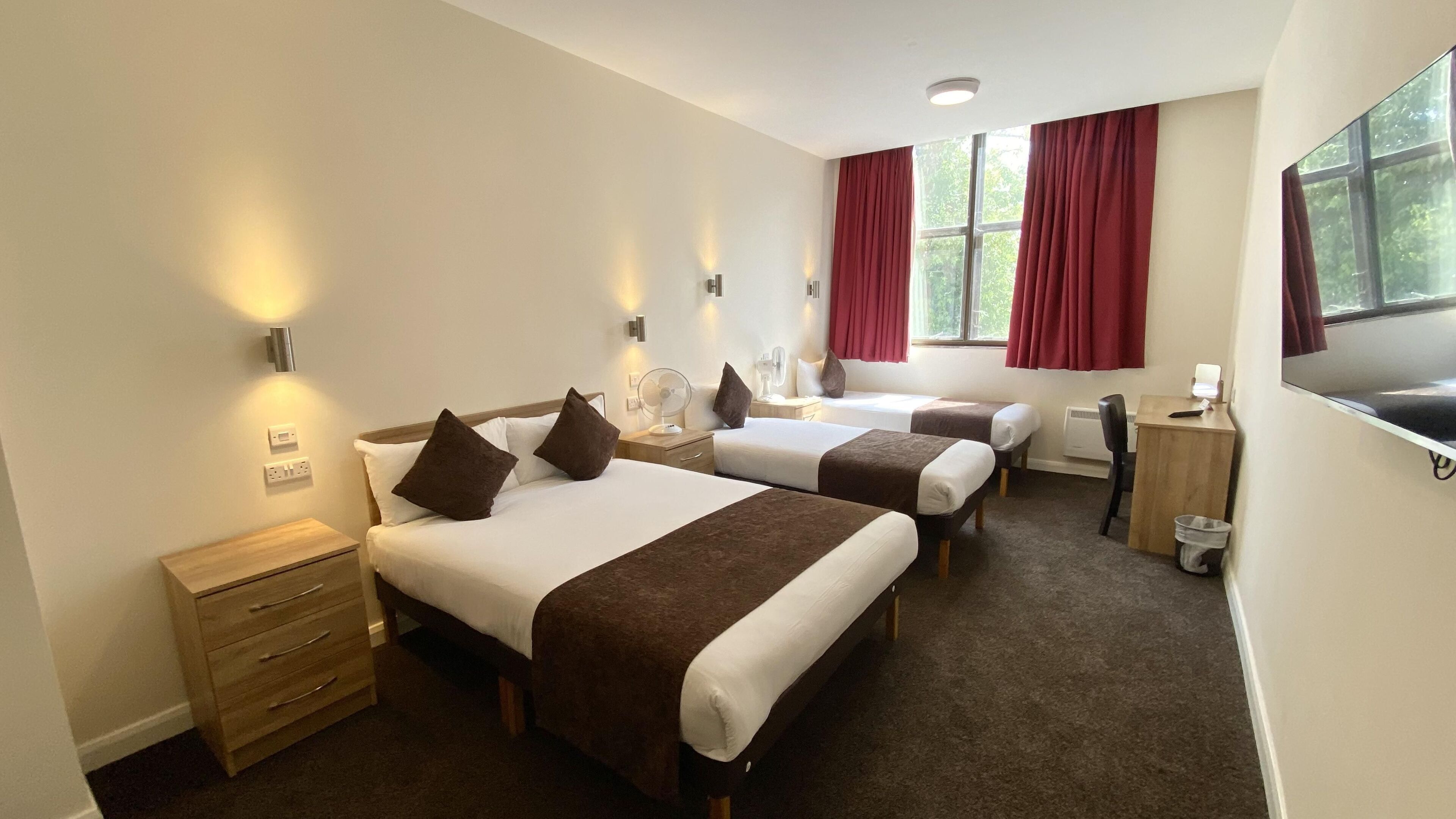 Family Room | Hypo-allergenic bedding, in-room safe, desk, iron/ironing board