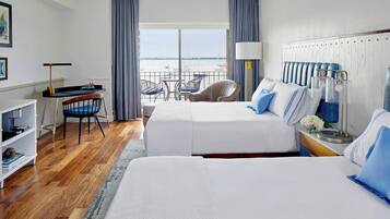 Premium bedding, down comforters, pillowtop beds, in-room safe