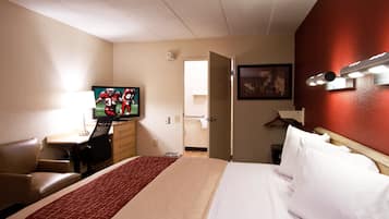 Desk, blackout drapes, free cribs/infant beds, free WiFi
