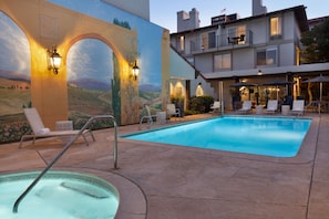 Room, 2 Queen Beds, Kitchen, Poolside | Pool | Outdoor pool, open 6:00 AM to 10:00 PM, pool umbrellas, sun loungers