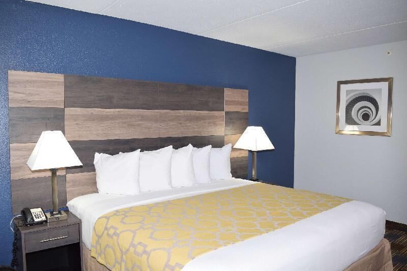 In-room safe, desk, laptop workspace, blackout drapes