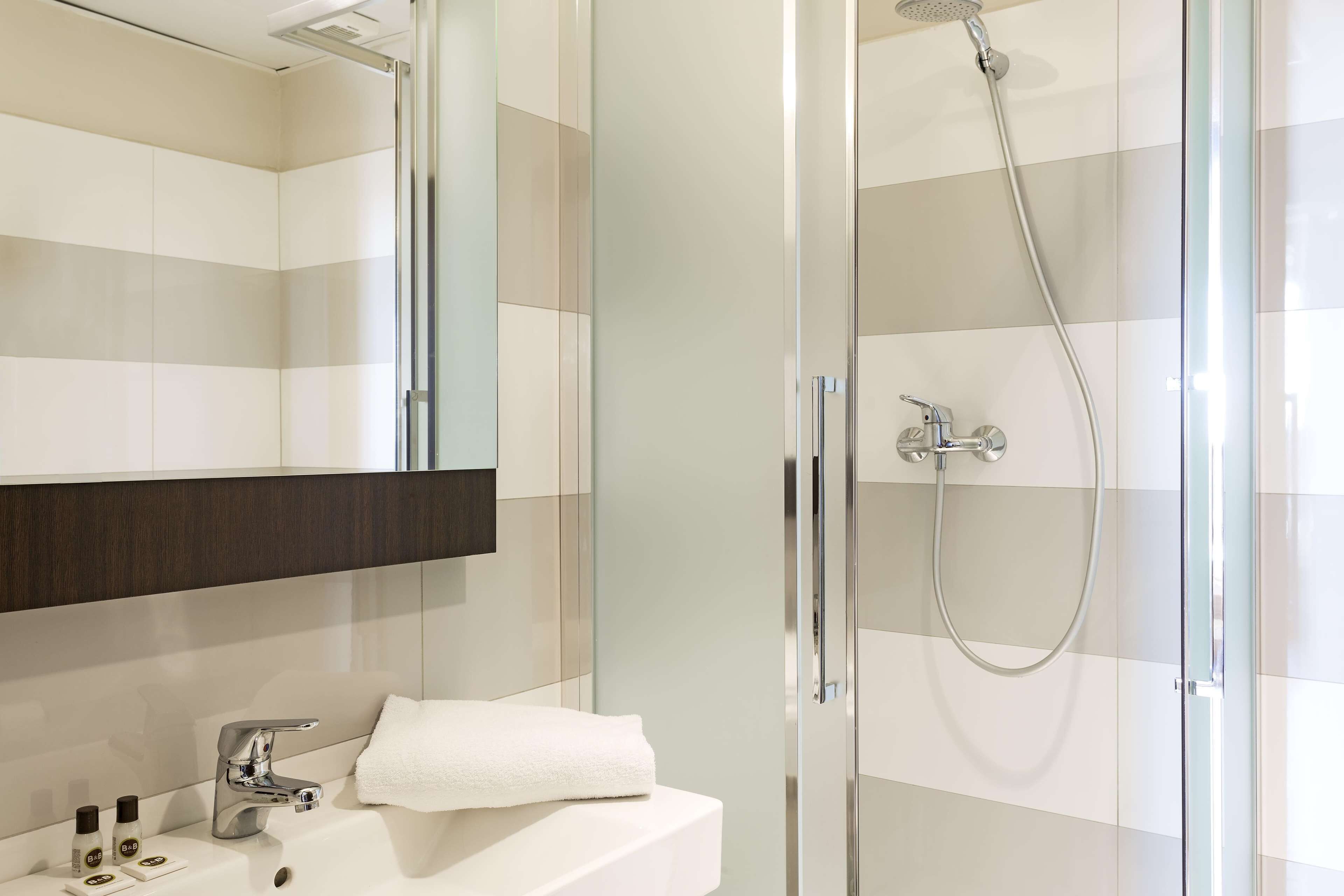 shower, eco-friendly toiletries, hair dryer, bidet