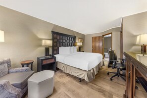 Standard Room, 1 King Bed, Accessible, Non Smoking | Pillowtop beds, desk, iron/ironing board, cribs/infant beds