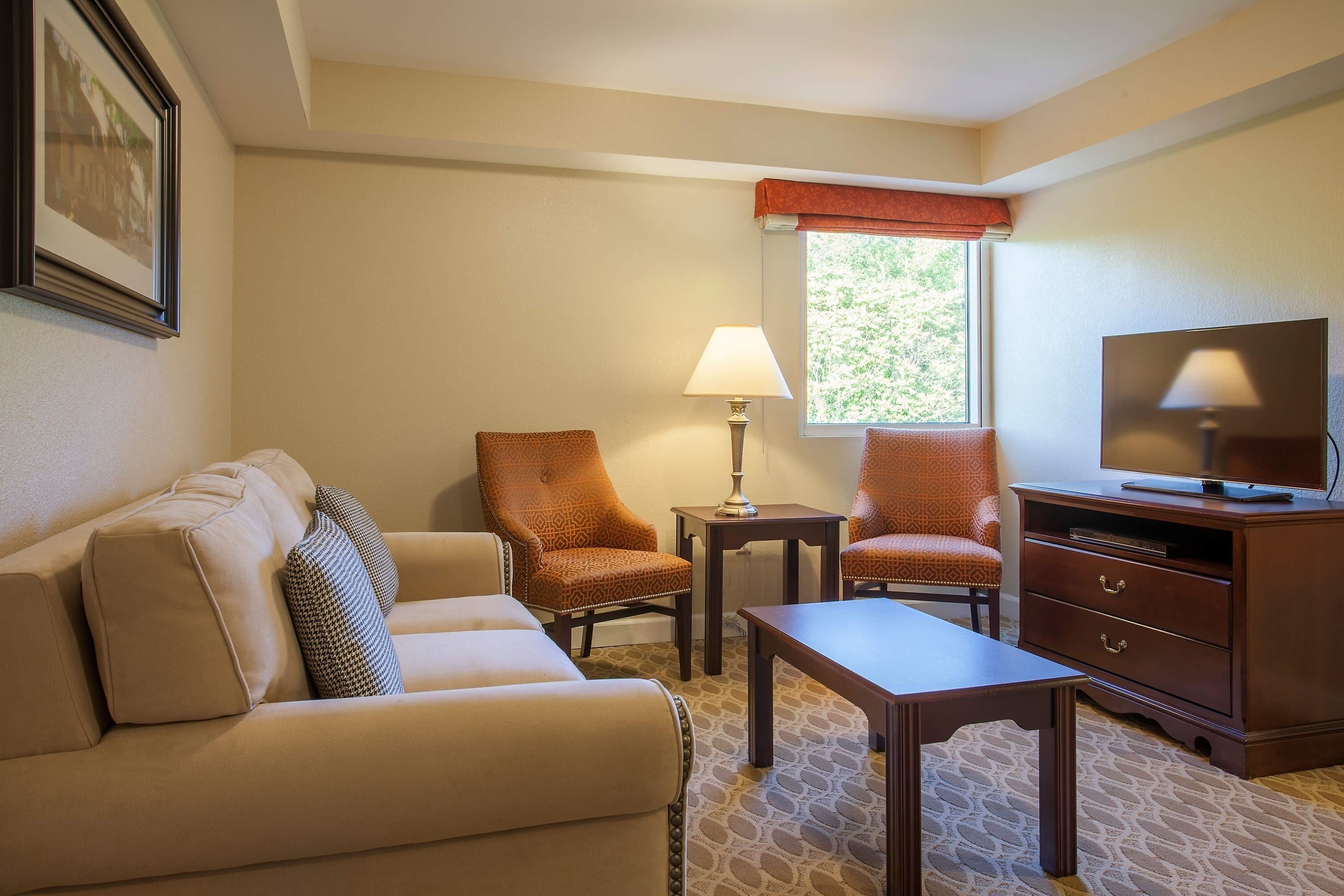 2 bedrooms, laptop workspace, blackout curtains, iron/ironing board