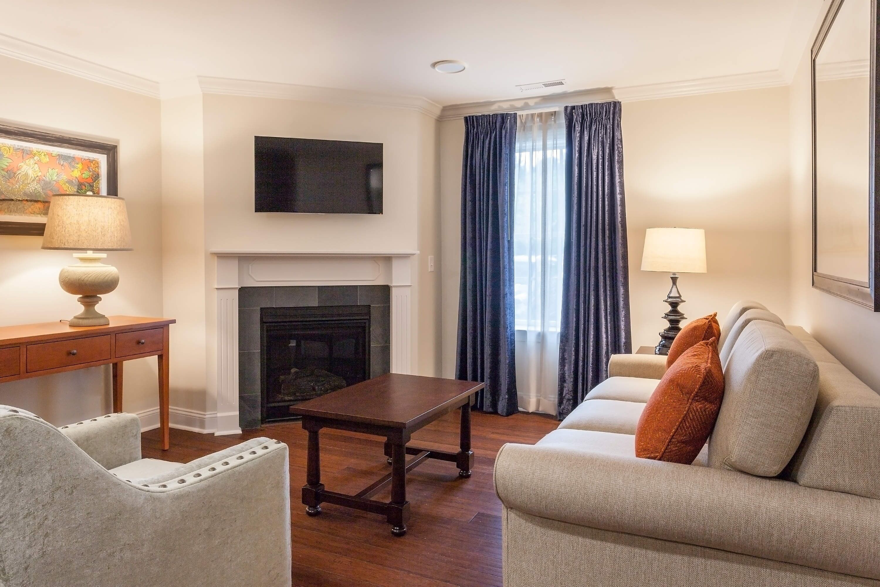 2 bedrooms, laptop workspace, blackout curtains, iron/ironing board