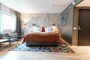 Familierom, ikke-røyk | Skrivebord, lydisolert, wi-fi (inkludert) og sengetøy