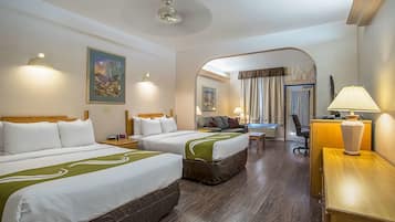 Ropa de cama de alta calidad, colchones con pillow-top y escritorio