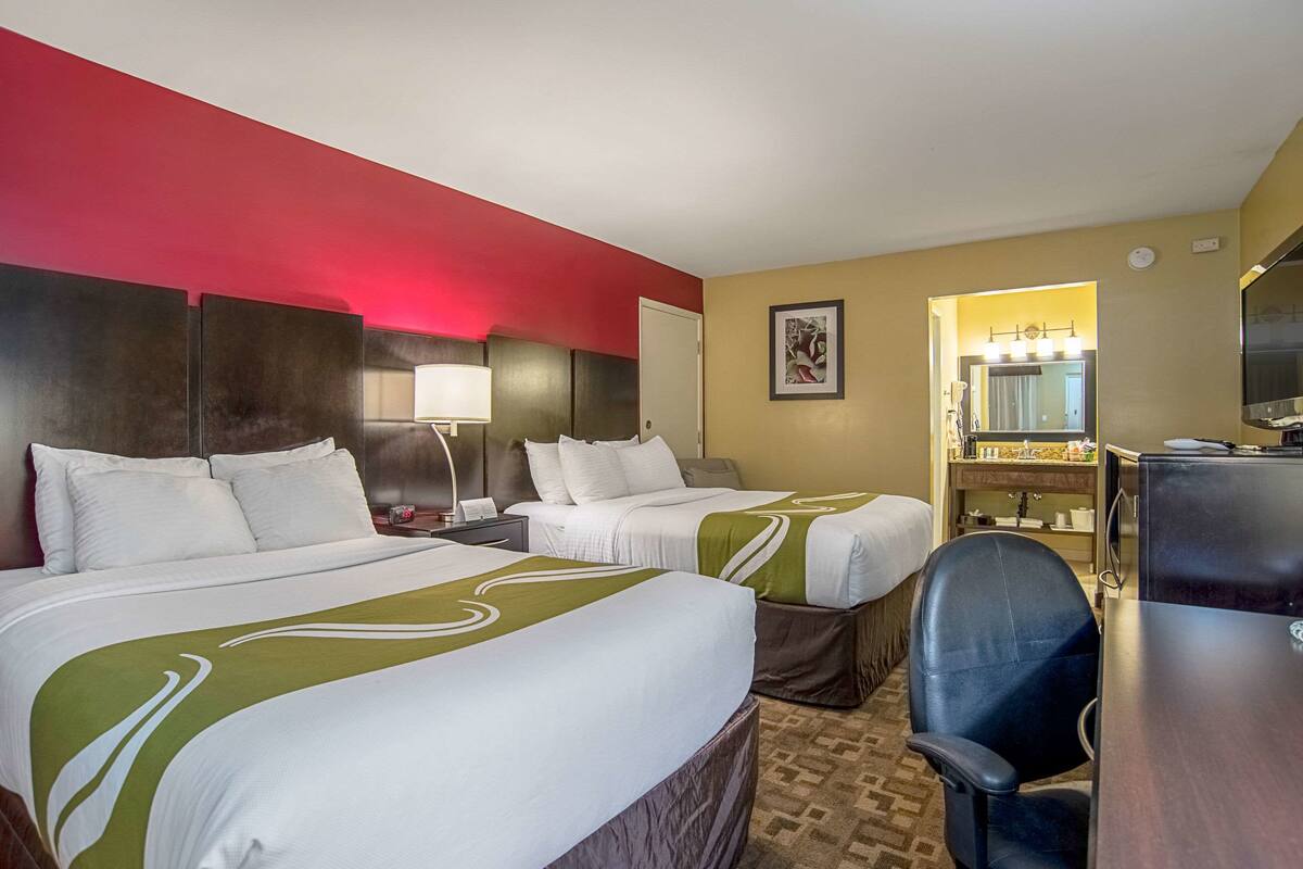 Standard Room, 2 Double Beds, Pet Friendly, Non Smoking | Premium bedding, pillow-top beds, desk, blackout curtains