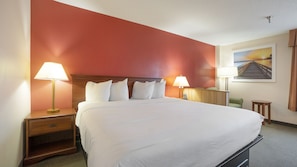 Studio, 1 King Bed, Non Smoking | Desk, blackout drapes, iron/ironing board, free cribs/infant beds
