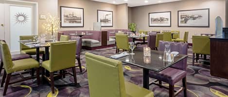 Breakfast, lunch and dinner served