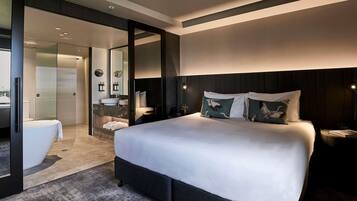 Premium bedding, pillowtop beds, minibar, in-room safe