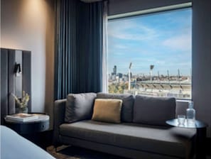 Premium bedding, minibar, in-room safe, desk