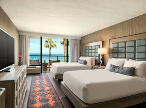 Room, 2 Queen Beds, Balcony (Water View) | Pillowtop beds, in-room safe, desk, blackout drapes