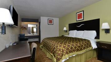 Desk, iron/ironing board, free WiFi, bed sheets