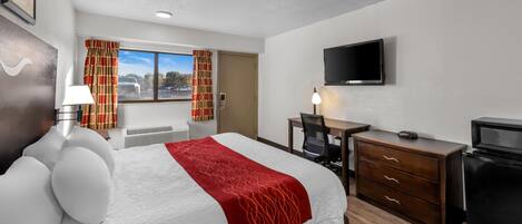 Desk, iron/ironing board, free WiFi, bed sheets