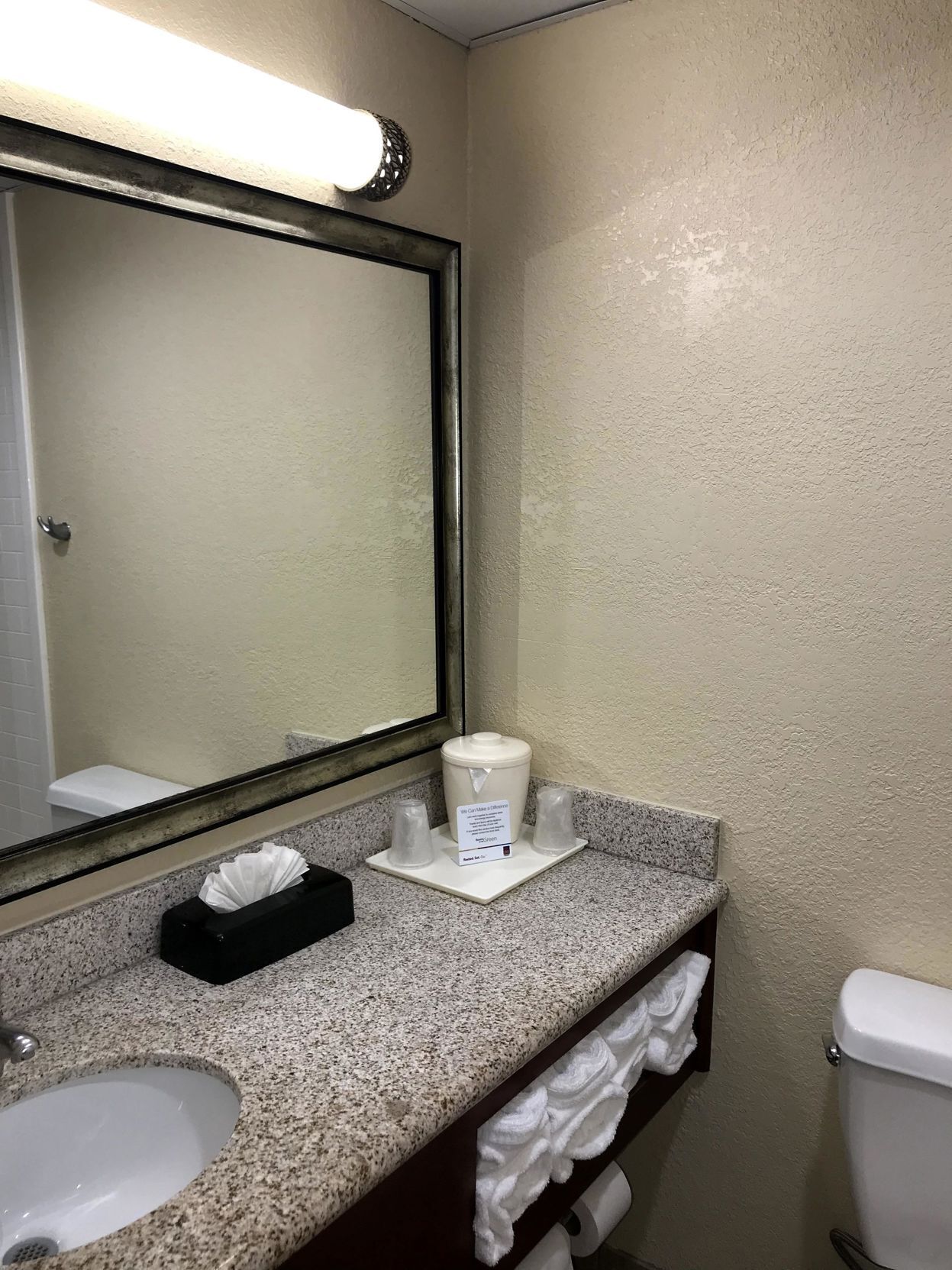 Bathroom | Combined shower/tub, free toiletries, hair dryer, towels