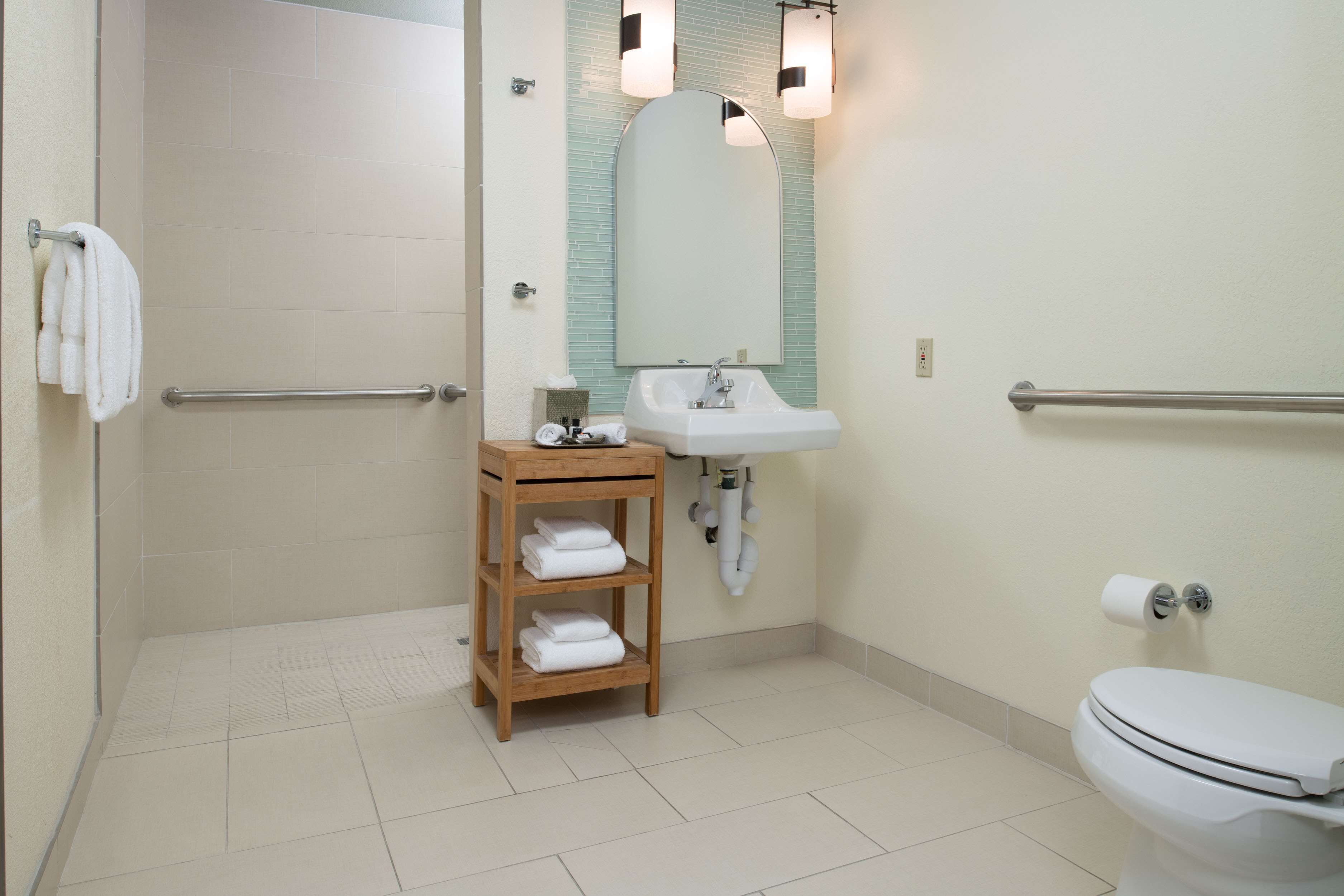 premier king balcony ada roll-in shower | 1 bedroom, premium bedding, in-room safe, desk