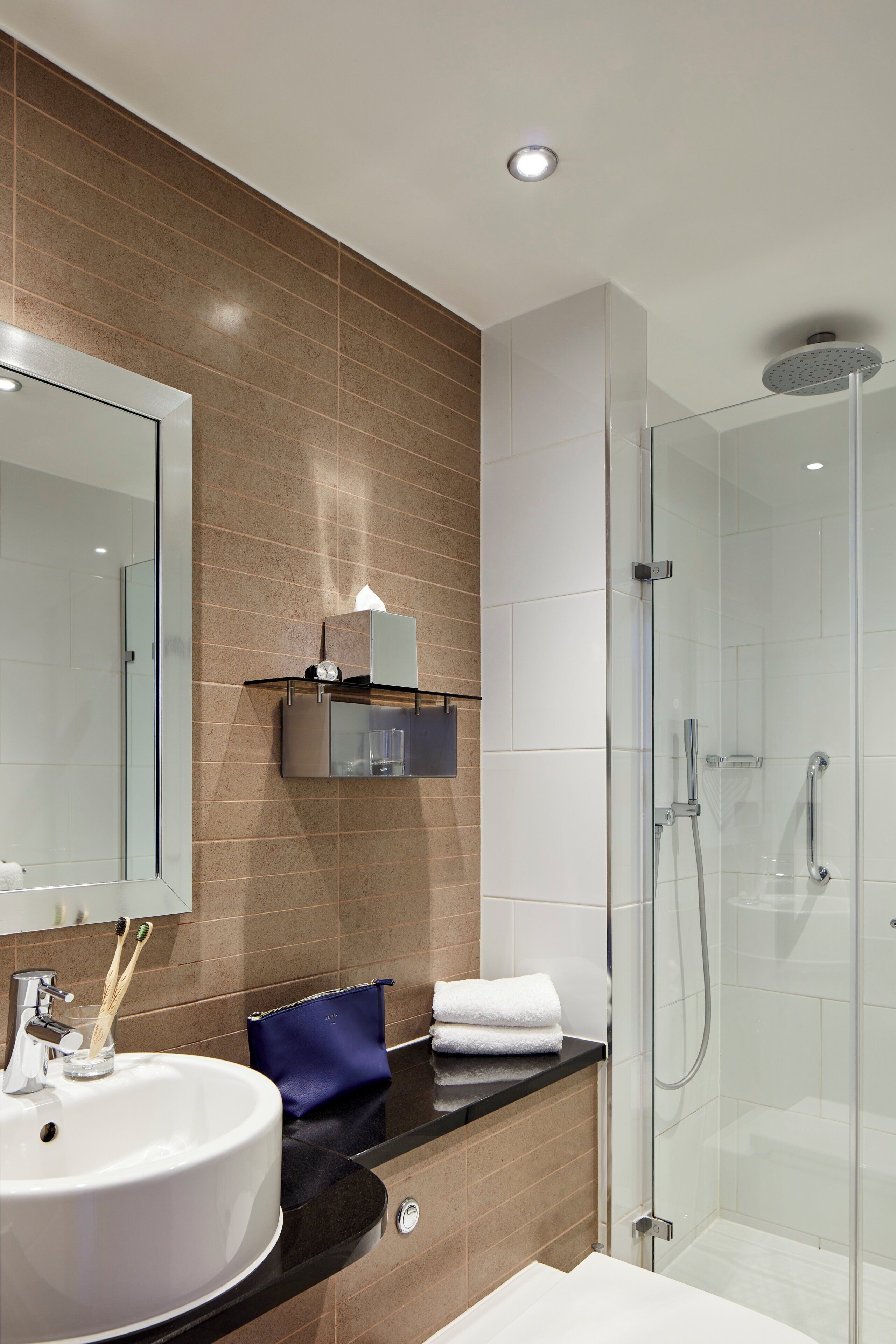 Down duvets, memory-foam beds, in-room safe, desk