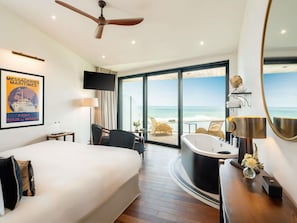 Premium bedding, minibar, in-room safe, desk