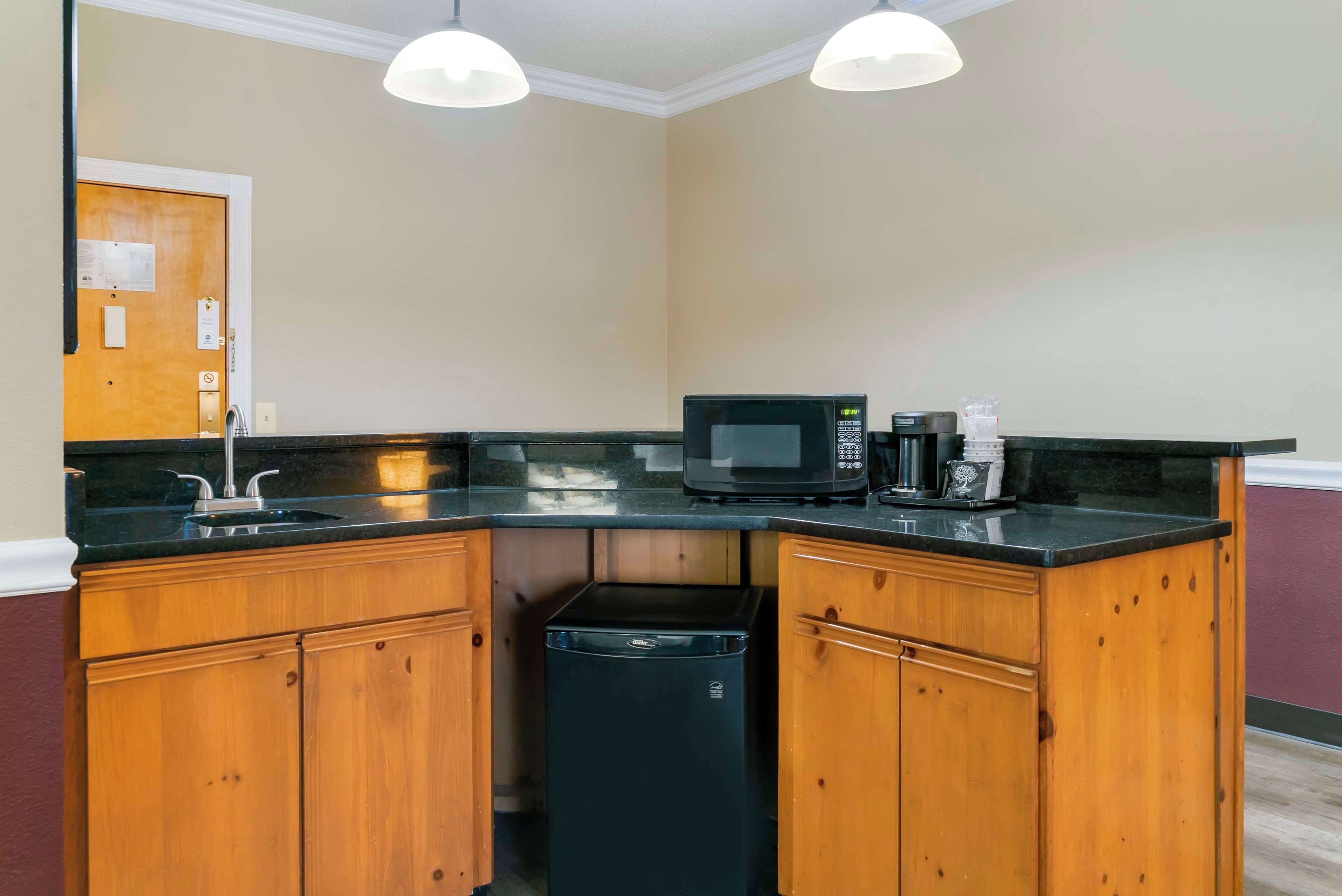 suite, 2 queen beds, accessible, refrigerator & microwave | in-room safe, desk, laptop workspace, blackout curtains