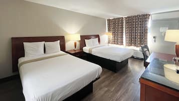 Desk, free WiFi, bed sheets