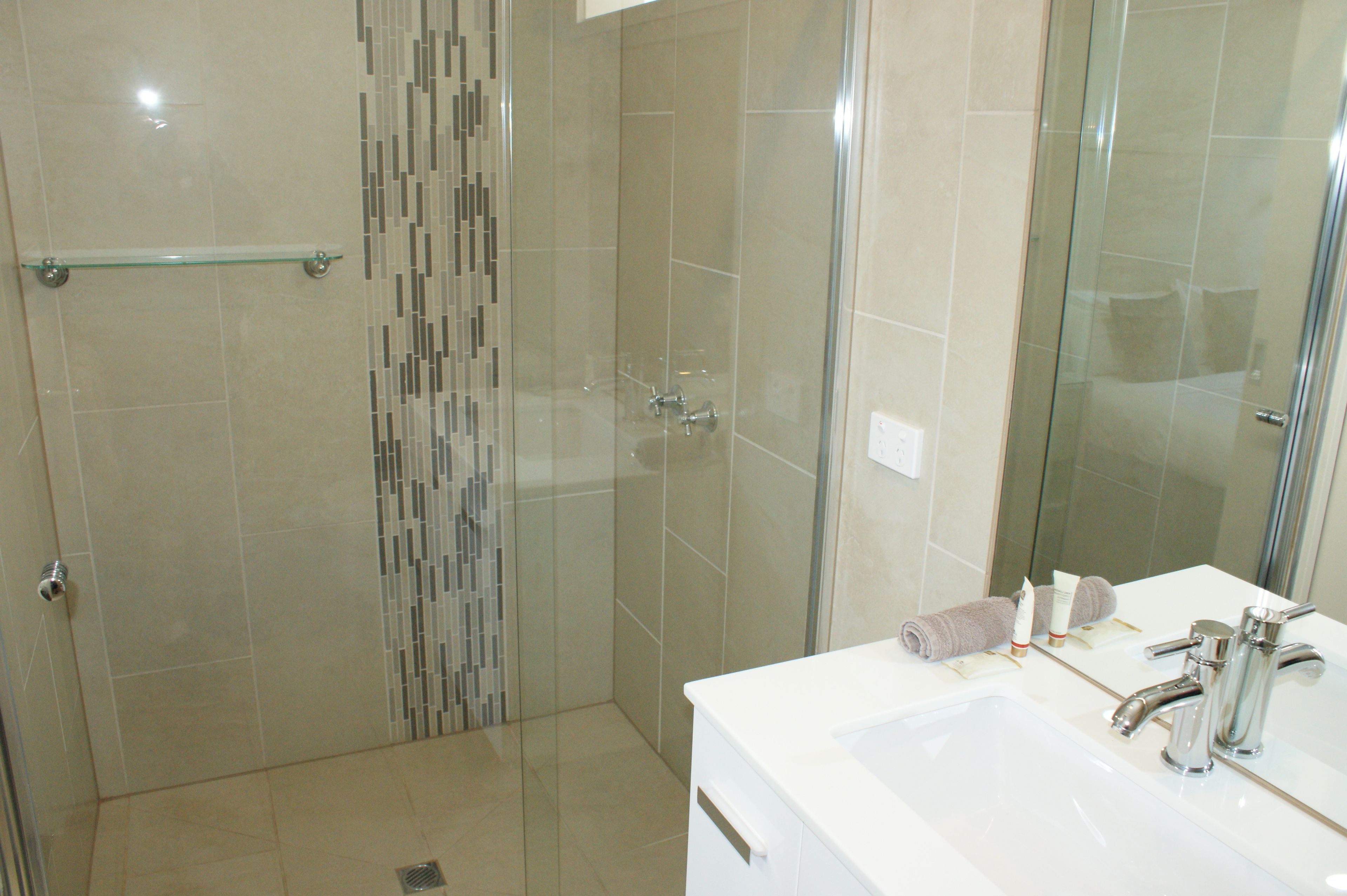 free toiletries, hair dryer, towels, soap