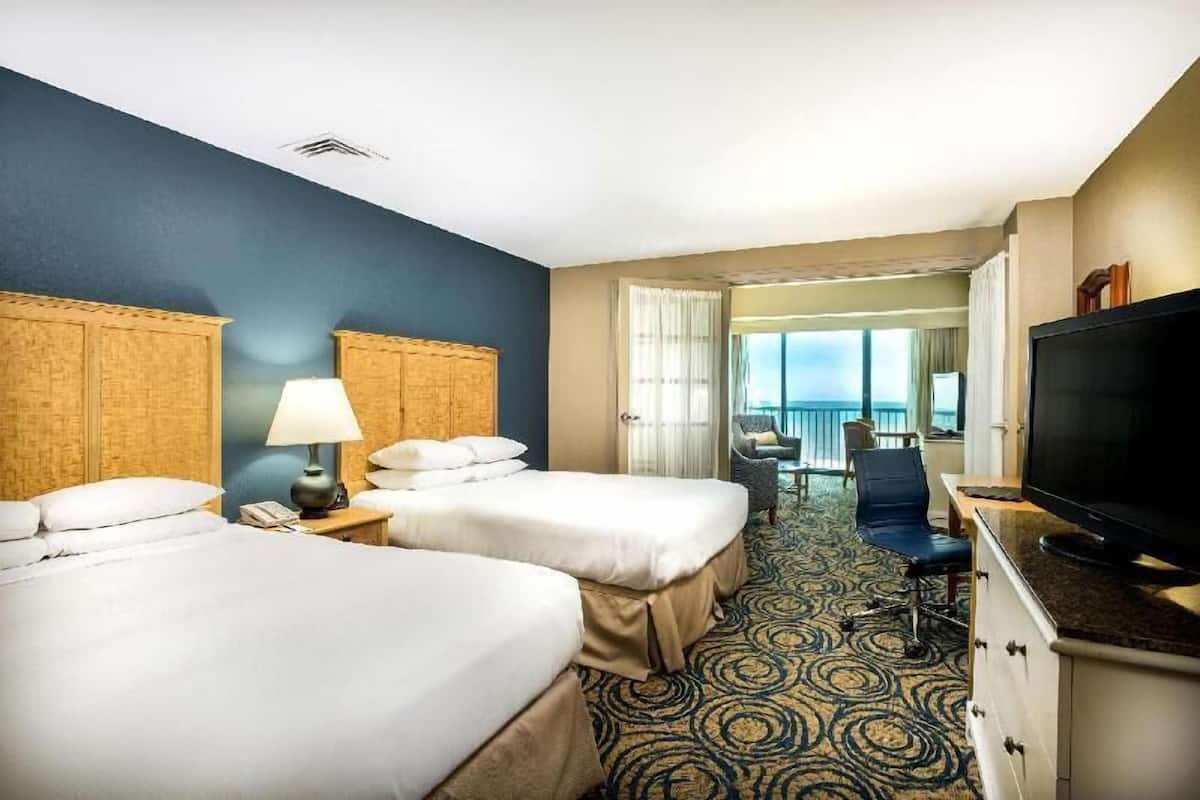 Premium bedding, pillowtop beds, in-room safe, desk