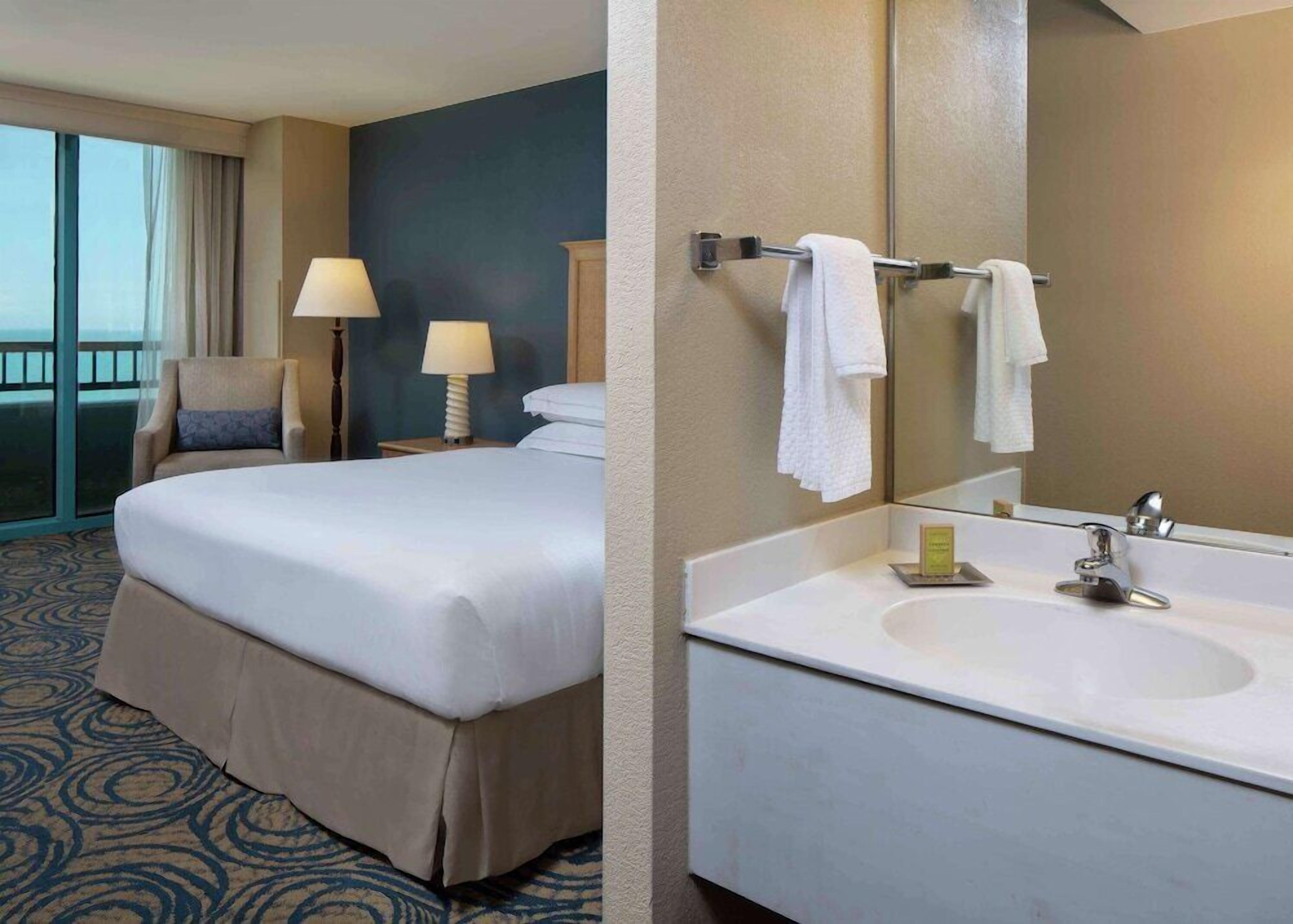 Premium bedding, pillowtop beds, in-room safe, desk