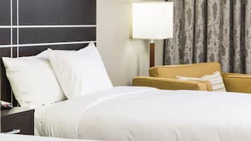 Hypo-allergenic bedding, soundproofing, free cribs/infant beds