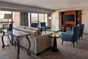 Premium bedding, pillowtop beds, desk, blackout drapes