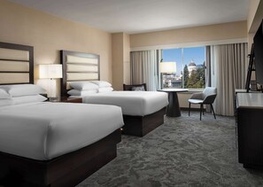 Room, 2 Double Beds, View (Capitol View) | Premium bedding, down comforters, pillowtop beds, minibar