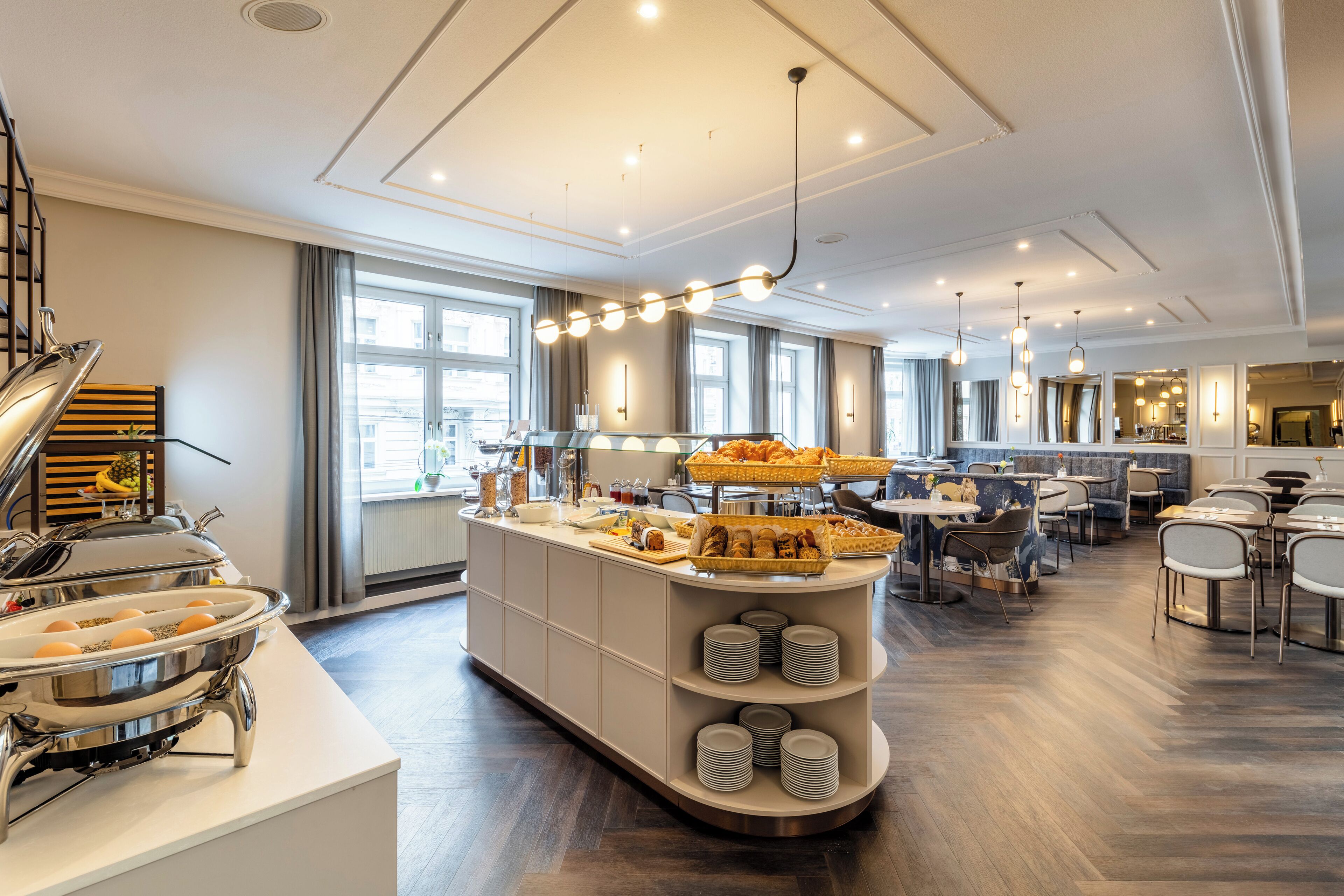 daily buffet breakfast (eur 22 per person)