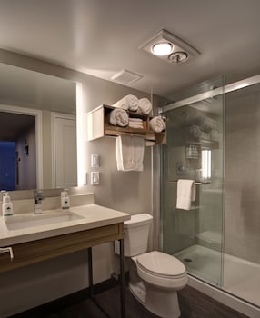 Bathroom amenities at GreenTree Inn Flagstaff