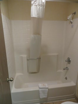 Bathroom amenities at GreenTree Inn Flagstaff