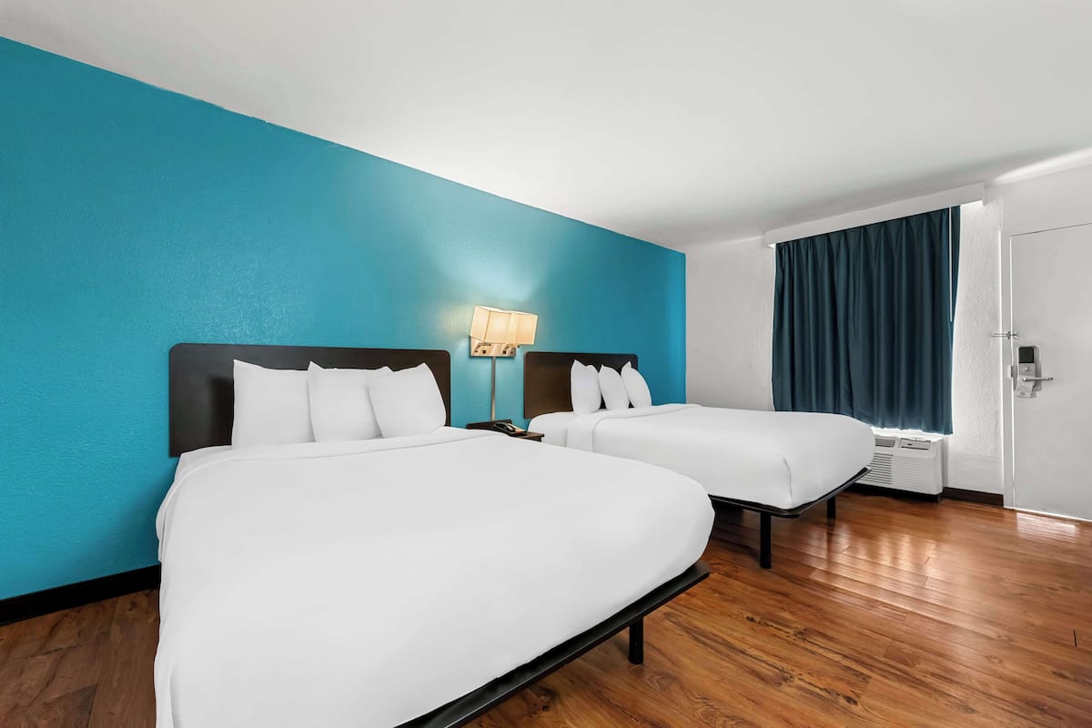 Room, 2 Queen Beds, Non Smoking | Desk, free WiFi, bed sheets