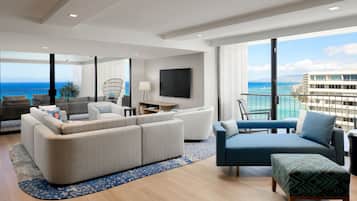 Suite, 1 kamar tidur, balkon | Ruang keluarga | Smart TV, Netflix, foosball, dan meja tenis meja