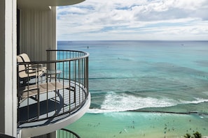 Vista a la playa o el mar