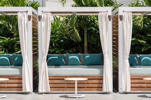 2 outdoor pools, open 7:00 AM to 10:00 PM, cabanas (surcharge)