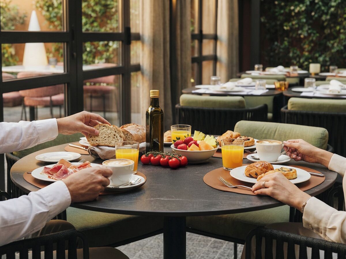 Bữa sáng buffet hàng ngày (21 EUR/mỗi người) 