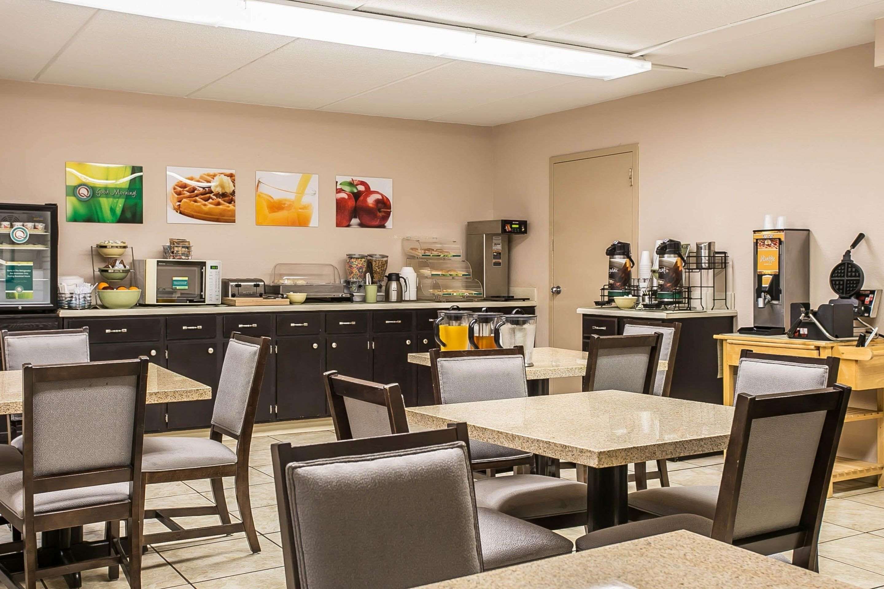 Free daily self-serve breakfast