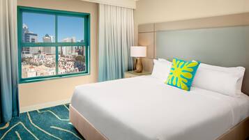 Suite, 1 King Bed with Sofa bed, City View | 1 bedroom, premium bedding, down duvets, pillow-top beds