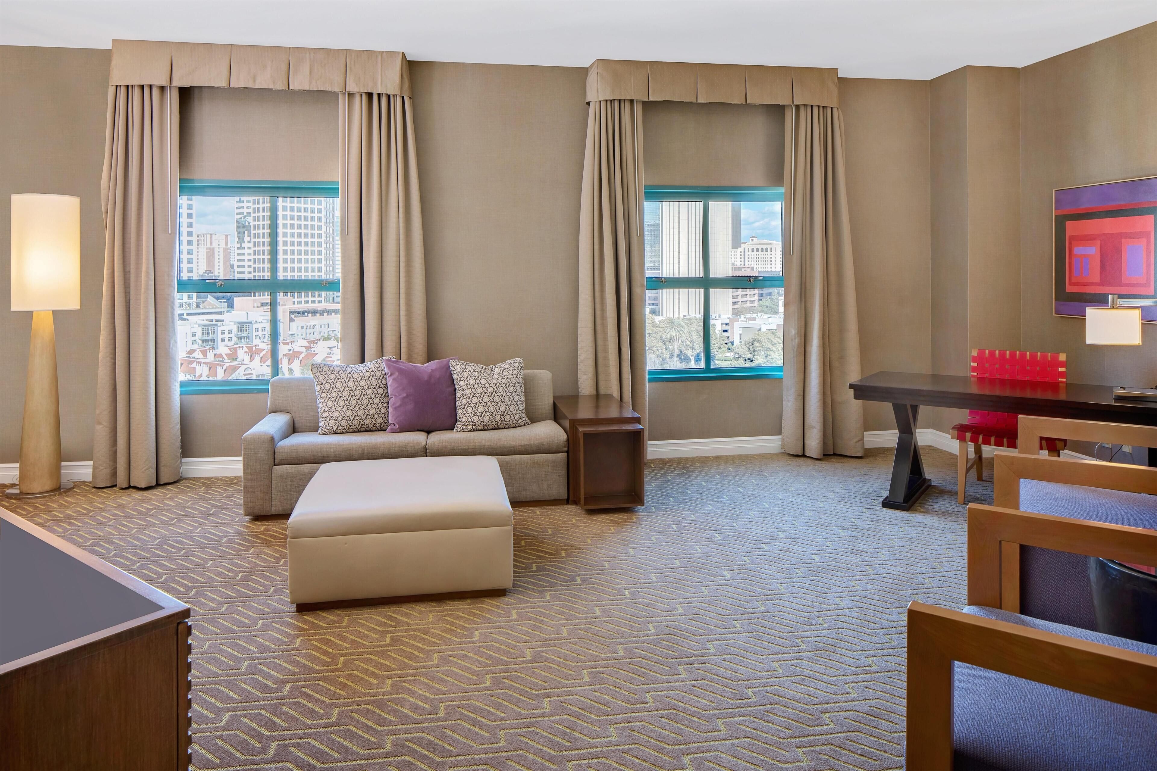 1 bedroom, premium bedding, down comforters, pillowtop beds