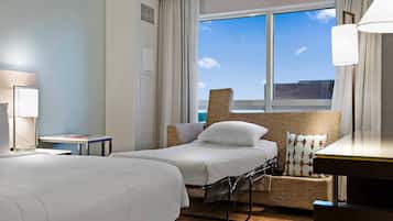 Premium bedding, pillow-top beds, in-room safe, individually decorated