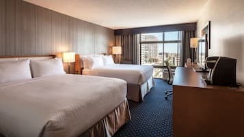 Premium bedding, pillow-top beds, in-room safe, desk