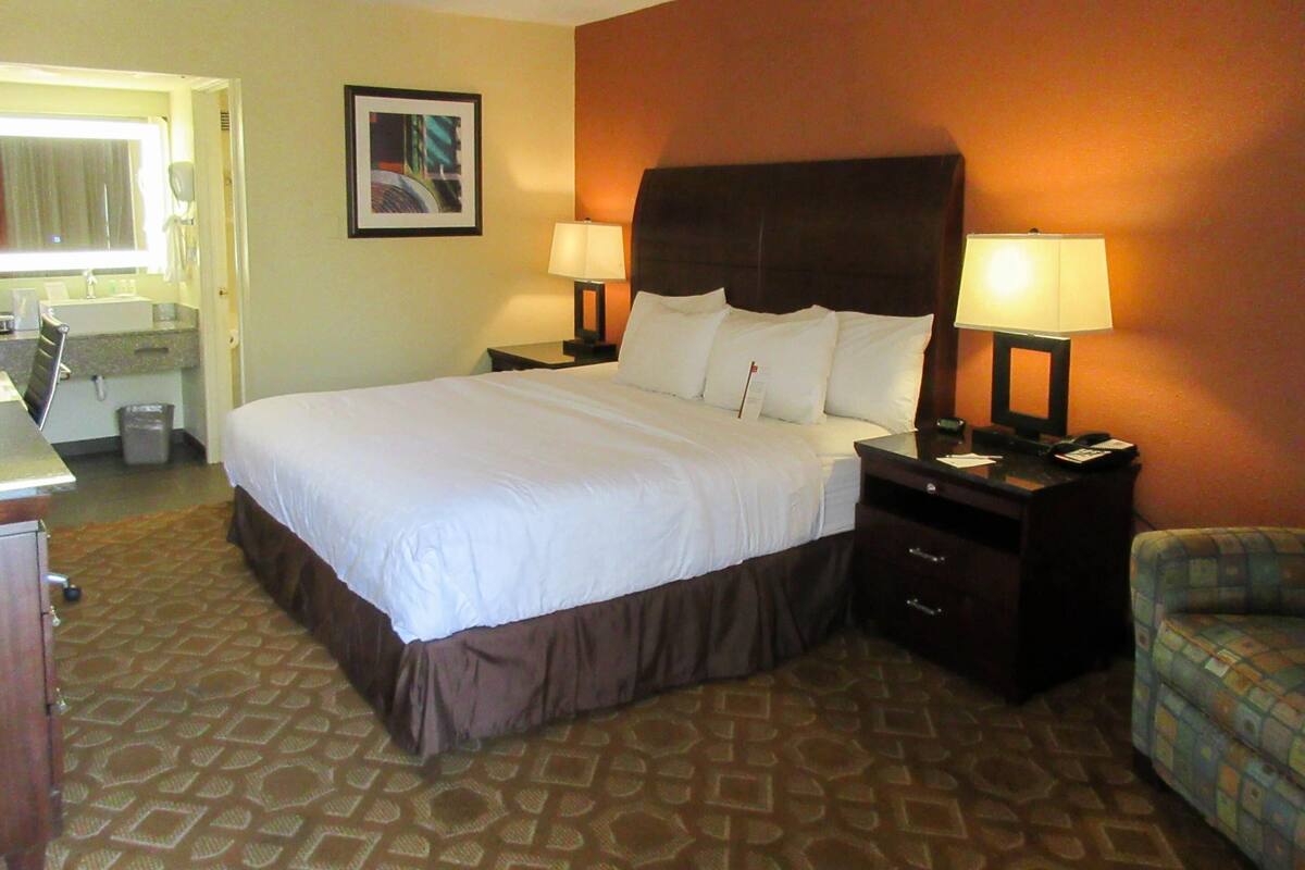 Habitación, 1 cama King size, para no fumadores (Mobility, Accessible Tub, Efficiency) | Escritorio, espacio para trabajar con laptop y cortinas blackout