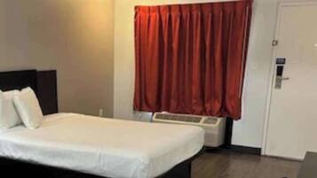 Desk, free WiFi, bed sheets