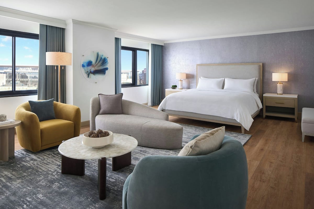 Presidential-Suite, 1 Schlafzimmer, Nichtraucher | 1 Schlafzimmer, Bettwäsche aus ägyptischer Baumwolle