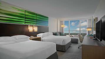 In-room safe, desk, laptop workspace, iron/ironing board