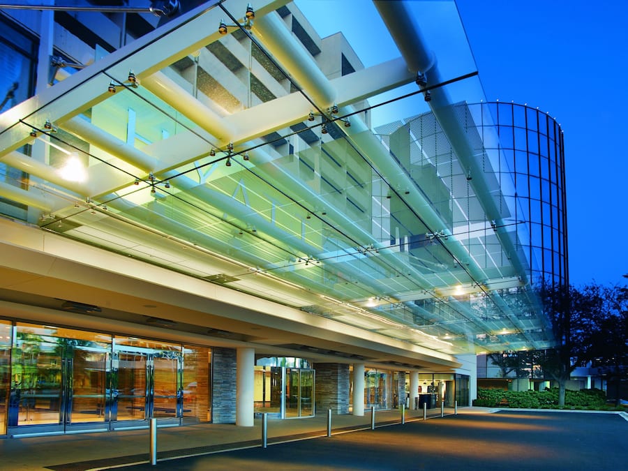 Front of property – evening/night